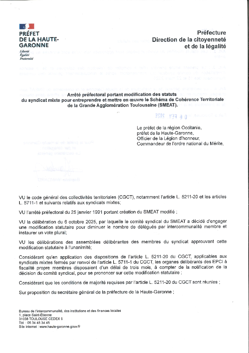 Les stauts approuvés